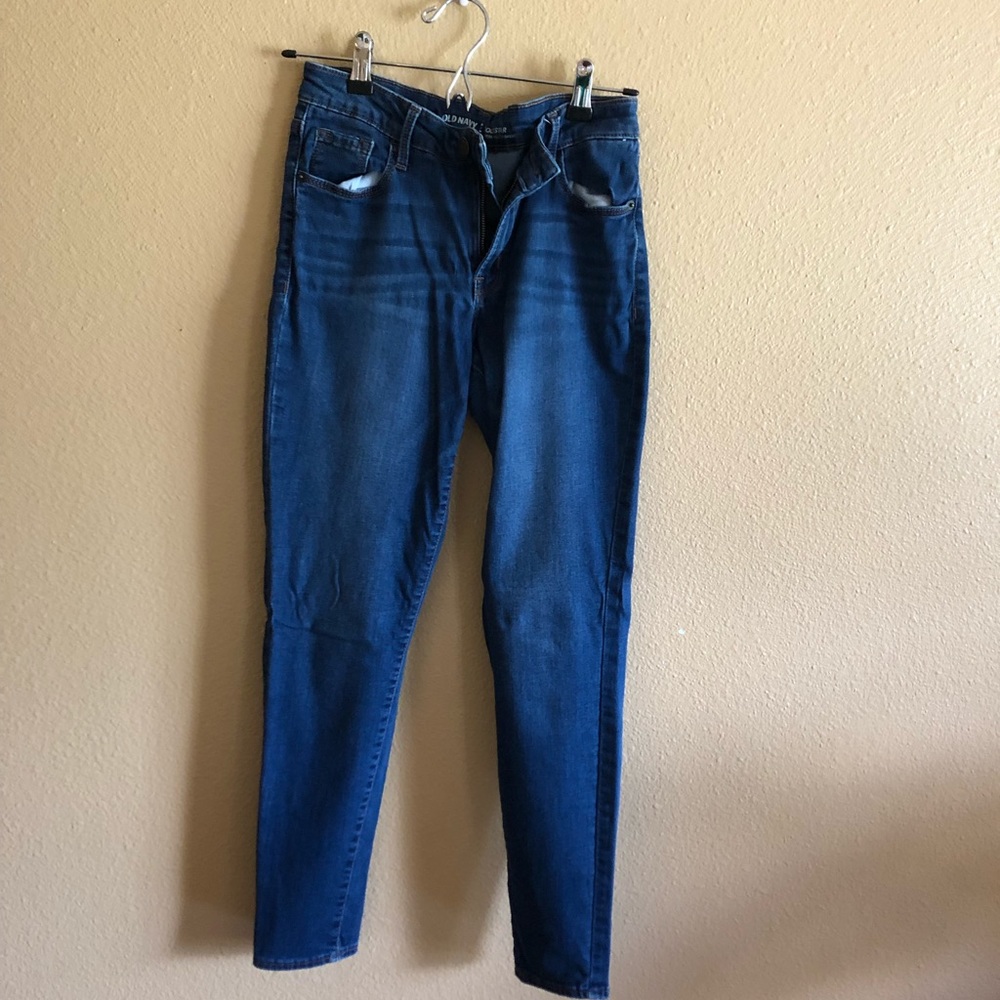 Old navy dark blue skinny jeans